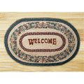 Earth Rugs Pinecone Welcome Oval Patch 65081PW